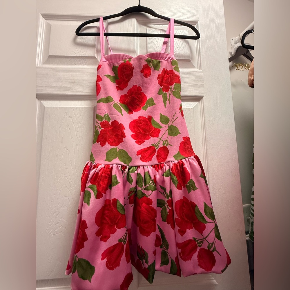 Show Me Your MuMu Pink and Red Floral Jumpsuit